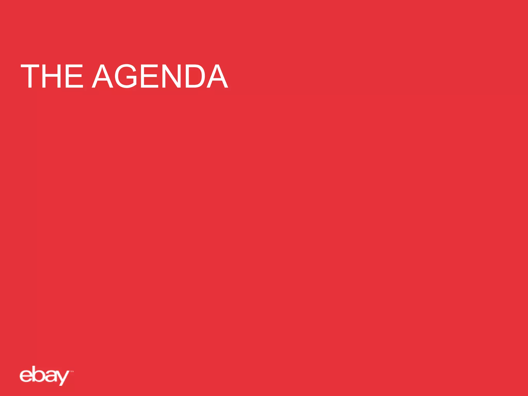 THE AGENDA

 