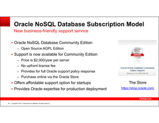 Oracle NoSQL Database release 3.0 overview | PDF