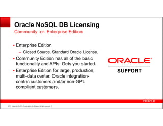 Oracle NoSQL Database release 3.0 overview | PDF