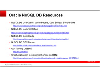 Oracle NoSQL Database release 3.0 overview | PDF