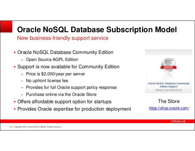 Oracle NoSQL Database release 3.0 overview