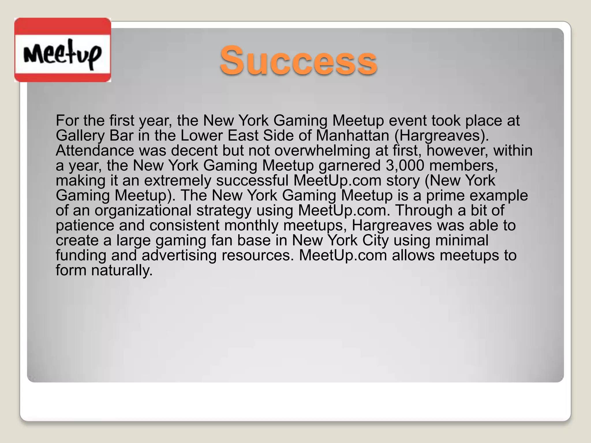 Meet up presentation | PPTX