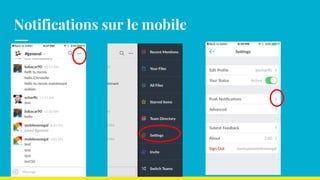 Notifications sur le mobile
 
