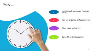 #OracleDeveloperMeetup
‹#›© 2019 Capgemini. All rights reserved.
1
3
Locations of sponsored Meetups
today
Today ...
What h...