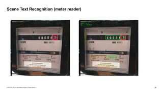 © 2019 SAP SE or an SAP affiliate company. All rights reserved. ǀ "26
Scene Text Recognition (meter reader)
 