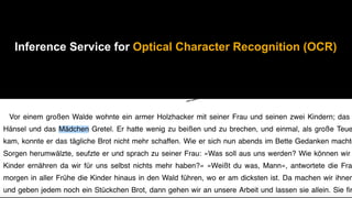 Inference Service for Optical Character Recognition (OCR)
 