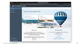 © 2019 SAP SE or an SAP affiliate company. All rights reserved. ǀ "68
 