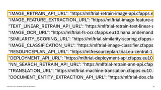 © 2019 SAP SE or an SAP affiliate company. All rights reserved. ǀ "73
 