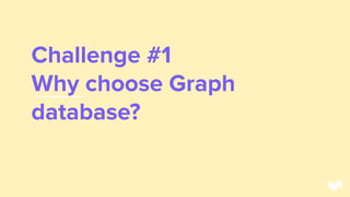Challenge #1
Why choose Graph
database?
29
 