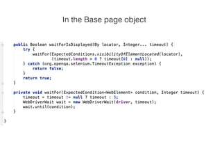 In the Base page object
 