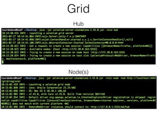Grid
Hub
Node(s)
 