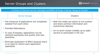 Clustering, Server setup and Hybrid deployment setup using Anypoint ...