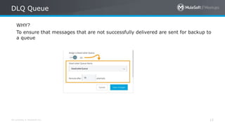 All contents © MuleSoft Inc.
DLQ Queue
15
WHY?
To ensure that messages that are not successfully delivered are sent for backup to
a queue
 