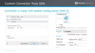 All contents © MuleSoft Inc.
Connector is ready with default configuration (Part 2)
Custom Connector Mule SDK
58
 