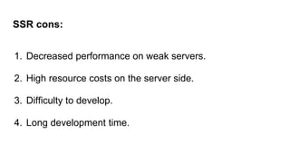Server side rendering review | PPTX