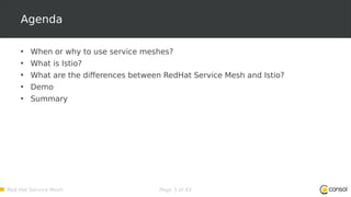 Meetup talk about the Red Hat OpenShift Service Mesh | PDF