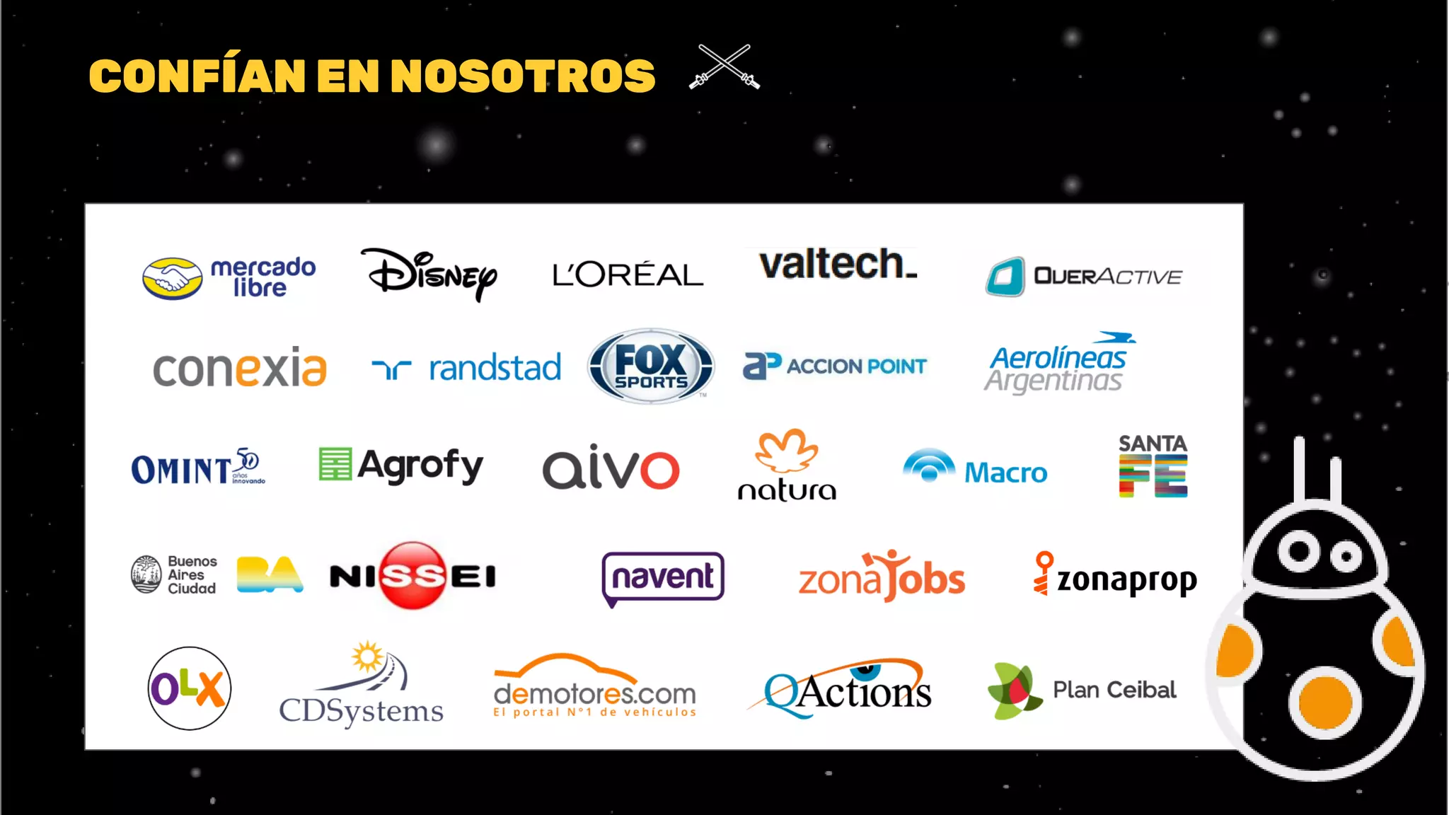 CONFÍAN EN NOSOTROS
 