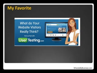 WhereIsMyBusiness.com
My Favorite
 