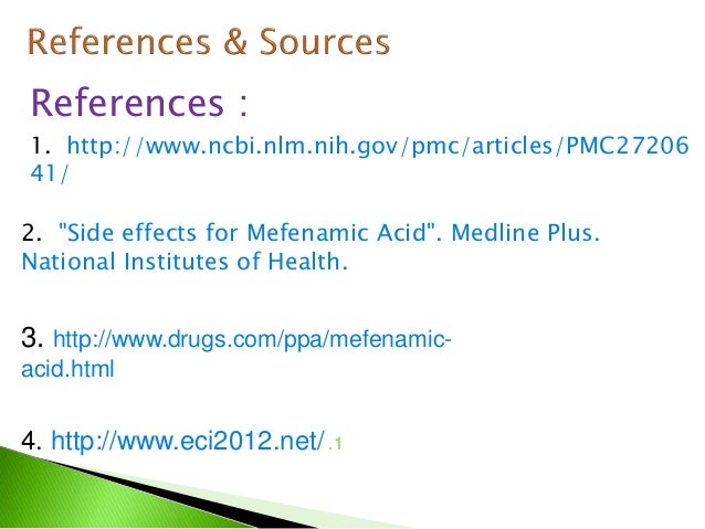Mefenamic Acid Side Effects Nhs
