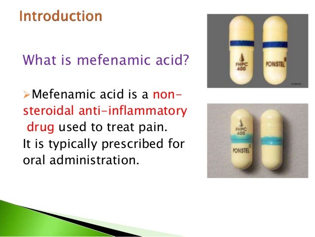 Mefenamic Acid Dosage Forms