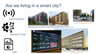 Are we living in a smart city?
4
[source] https://delta.ut.ee/en/
Communications
Internet of Things
Data
[source] Pihelo, ...