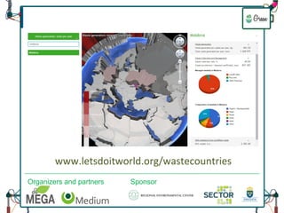 www.letsdoitworld.org/wastecountries 
Organizers and partners Sponsor 
 