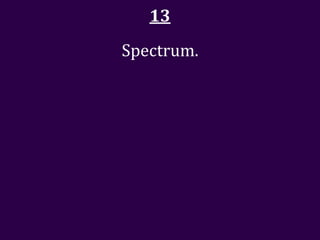 13
Spectrum.
 