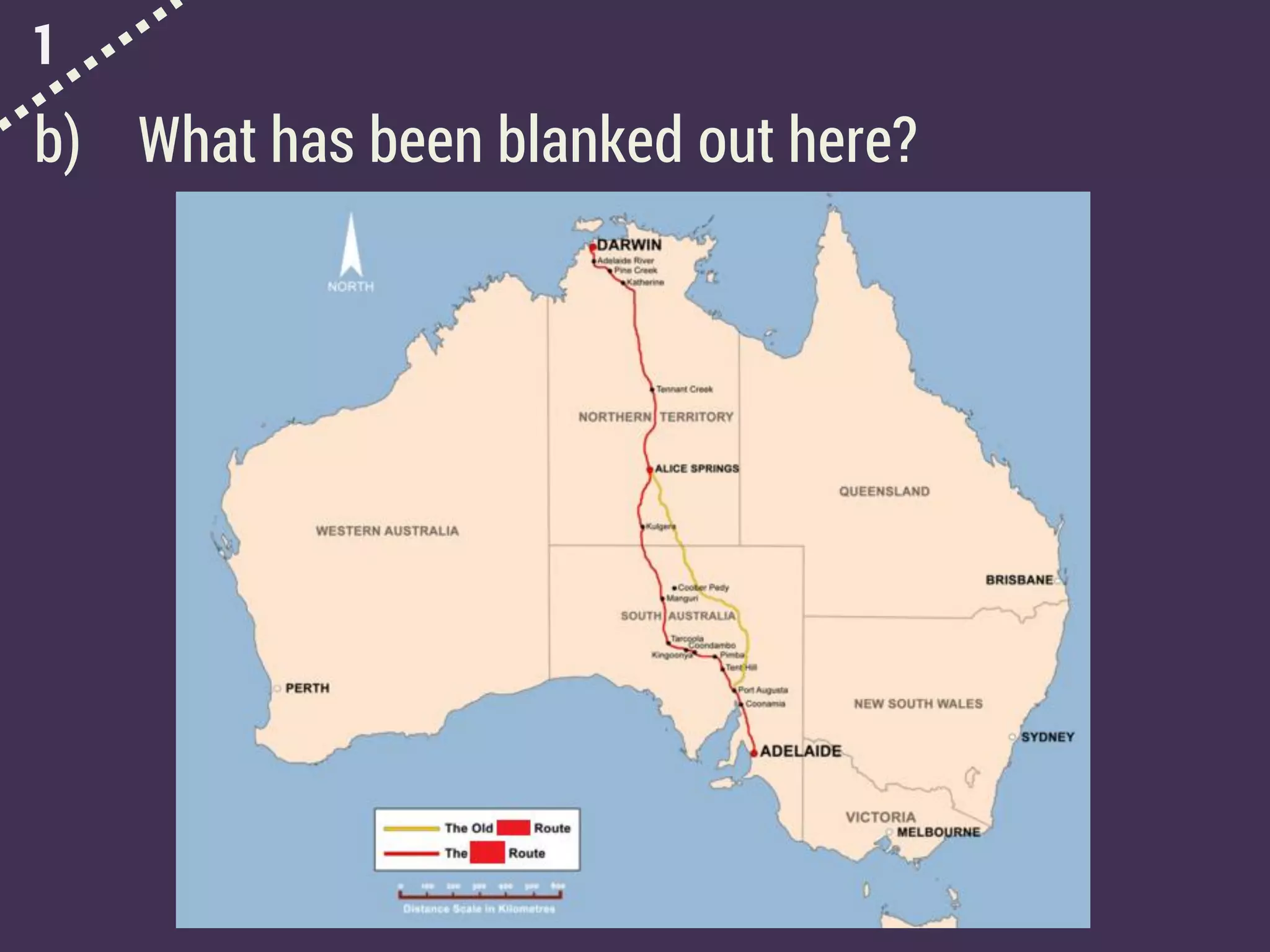 1
b) What has been blanked out here?
 