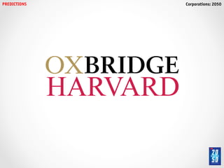 PREDICTIONS!   Corporations: 2050!
 