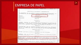 >
EMPRESA DE PAPEL
 