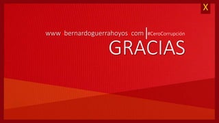 X
GRACIAS
www bernardoguerrahoyos com. . #CeroCorrupción
 