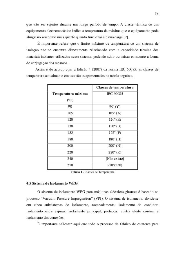 Ensaios com tensão de isolamento de motores