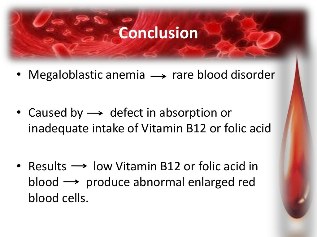 Megaloblastic anemia