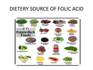 DIETERY SOURCE OF FOLIC ACID
 