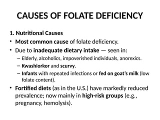 Low Folate Meaning Comprehensive Overview of Megaloblastic Anemia: Causes, Biochemistry ...