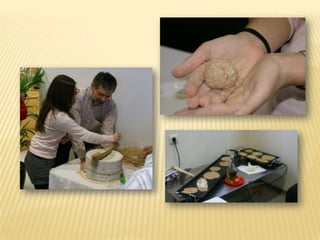 Fer un “volcà” amb la farina