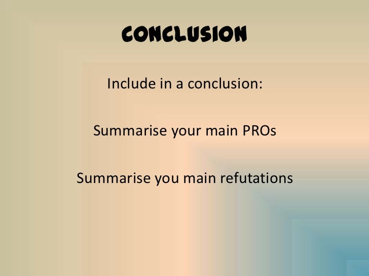 conclusion of an argumentative essay