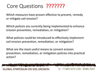 Sum - up on Theme 2: Practices and Policy in action to address soil erosion