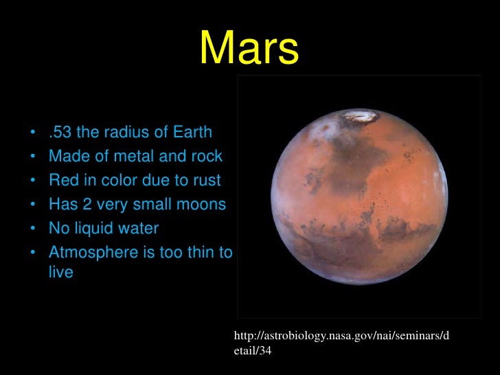 What is Mars' atmosphere made of?