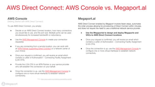 AWS Direct Connect via Megaport | PDF