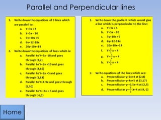 Parallel and Perpendicular lines

 
