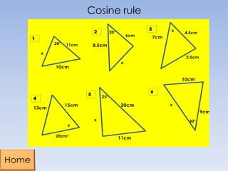 Cosine rule

 