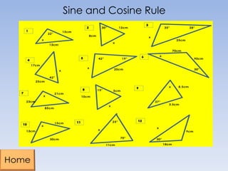 Sine and Cosine Rule

 