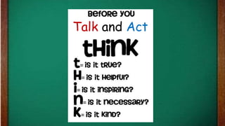 Talk and Act
 