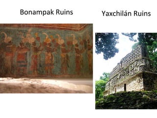 Bonampak Ruins Yaxchilán Ruins 