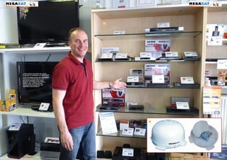 1




                            1. Eine kleine Auswahl der vielen
                            Produkte im Angebot von MEGASAT.
                            2. Ein Erfolgsprodukt bei MEGASAT
                            sind diese Campingantennen
                            mit 38cm Spiegel unter einer
                            Kuppel. Ein eingebauter Motor
                            findet dank voreingestellter
                            Transponderfrequenzen die
                            Satelliten automatisch.




                                                                                           2




124 TELE-satellite — Global Digital TV Magazine — 08-09/201 — www.TELE-satellite.com
                                                          1                                    www.TELE-satellite.com — 08-09/201 — TELE-satellite — Global Digital TV Magazine
                                                                                                                                1                                                 125
 