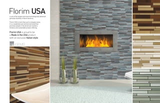 GEMSFLORIM
USA
FIorim USAis one of the largest and most technologically advanced
porcelain facilities in North America.
Florim USA is more than just a company name;
it is a residential and commercial brand that
promises people in the American market a
timeless and sustainable product offering.
Florim USA is proud to be
a Made in the USA product
with an exclusive Italian style.
42
 