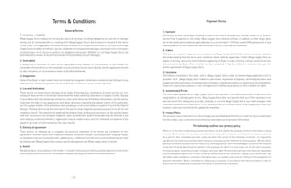 96
Terms & Conditions
General Terms:
1. Limitation of Liability
Mega Supply Store’s liability for any and all claims of any kind, including negligence, for any loss or damage
arising out of, connected with or resulting from Mega Supply Store’s performance or breach of the terms
hereof shall, in the aggregate, not exceed the purchase price of the particular product. In no event shall Mega
Supply Store be liable for indirect, special, incidental or consequential damages resulting from or arising out
of performance of or failure to perform its obligations hereunder. Whether or not Mega Supply Store had
been advised of, knew, or should have known of the possibility of such damages.
2. Severability
If any portion or provision of these terms applicable to any situation or circumstance is held invalid, the
remainder of these terms or the remainder of such provision (as the case may be), and the application thereof
to other situations or circumstances shall not be affected thereby.
3. Assignment
None of the Buyer’s rights under these terms shall be assigned or otherwise transferred by the Buyer to any
other person, whether by operation of law or otherwise, without our prior written approval.
4. Law and Arbitration
These terms are governed by the laws of the State of Georgia. Any controversy or claim arising out of or
relating to these terms or the breach hereof shall be finally settled by arbitration in Clayton County, Georgia
in accordance with the prevailing commercial rules of the American Arbitration Association, and the parties
shall have the right to take depositions and obtain discovery regarding the subject matter of the arbitration
as if the subject matter of the arbitration were pending in a civil action before a Superior Court of the State of
Georgia. Pending decision by the arbitrator(s) the parties shall diligently proceed pursuant to the terms and
conditions hereof. The award of the arbitrator(s) shall be final, binding and conclusive on the parties hereto
and their successors and assigns. Judgment upon an arbitration award hereunder may be entered in any
court having jurisdiction thereof or application may be made to any court for individual acceptance of the
award or an order of enforcement, as the case may be.
5. Entirety of Agreement
These terms are intended as a complete and exclusive statement of the terms and conditions of their
agreement. No other terms and conditions, whether contained in Buyer’s purchase order, shipping release
or elsewhere that are inconsistent with, additional to, or different from the terms and conditions herein shall
be binding upon Mega Supply Store unless specifically agreed to by Mega Supply Store in writing.
6. Assent
Receipt by Buyer of acceptance of the order or receipt of the products without prompt objection to the terms
and conditions herein set forth, constitutes acceptance by Buyer of these terms and conditions.
Payment Terms:
1. Payment
All invoices are due net 30 days following the date of the invoice. All payments shall be made in U.S. Dollars.
Service Fee: If payment is not timely, Mega Supply Store shall be entitled, in addition to other legal rights
and to the extent permissible by applicable law, to a service fee of 1-1/2% per month (18% per annum) on any
unpaid balances to cover additional administrative costs of collecting such balances.
2. Orders
All orders are subject to approval and acceptance by Mega Supply Store. Orders will be accepted only upon
the understanding that the terms and conditions herein shall be applicable. Unless Mega Supply Store so
agrees in writing, any terms and conditions appearing in Buyer’s order contrary to those stated herein are
deemed waived by Buyer. After an order has been accepted, it may be modified or canceled only upon the
written agreement of Mega Supply Store.
3. Disclaimer
Information presented in this book, and on Mega Supply Store’s web site (www.megasupplystore.com) is
provided “as is”. Mega Supply Store makes no warranties, expressed or implied, and hereby disclaims and
negatesallotherwarranties,includingwithoutlimitation,impliedwarrantiesorconditionsofmerchantability,
fitness for a particular purpose, or non-­infringement of intellectual property or other violation of rights.
4. Revisions and Errata
The information appearing on Mega Supply Store’s web site and in this publication could include technical,
typographical, or photographic errors. Mega Supply Store does not warrant that any of the materials on its
web site and in this catalog are accurate, complete, or current. Mega Supply Store may make changes to the
materials contained on its web site or in this catalog at any time without notice. Mega Supply Store does not,
however, make any commitment to update the materials.
5. Privacy Policy
Your privacy is very important to us. Accordingly, we have developed this Policy in order for you to understand
how we collect, use, communicate and disclose and make use of personal information.
The following outlines our privacy policy:
Before or at the time of collecting personal information, we will identify the purposes for which information is being
collected. We will collect and use of personal information solely with the objective of fulfilling those purposes specified
by us and for other compatible purposes, unless we obtain the consent of the individual concerned or as required by
law. We will only retain personal information as long as necessary for the fulfillment of those purposes. We will collect
personal information by lawful and fair means and, where appropriate, with the knowledge or consent of the individual
concerned. Personal data should be relevant to the purposes for which it is to be used, and, to the extent necessary
for those purposes, should be accurate, complete, and up-­to-­date. We will protect personal information by reasonable
security safeguards against loss or theft, as well as unauthorized access, disclosure, copying, use or modification. We
will make readily available to customers information about our policies and practices relating to the management of
personal information. We are committed to conducting our business in accordance with these principles in order to
ensure that the confidentiality of personal information is protected and maintained.
 