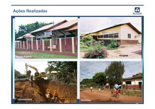 Ações Realizadas




 Escola Publica               Hospital




  Infraestrutura   Estradas
                                         32
 