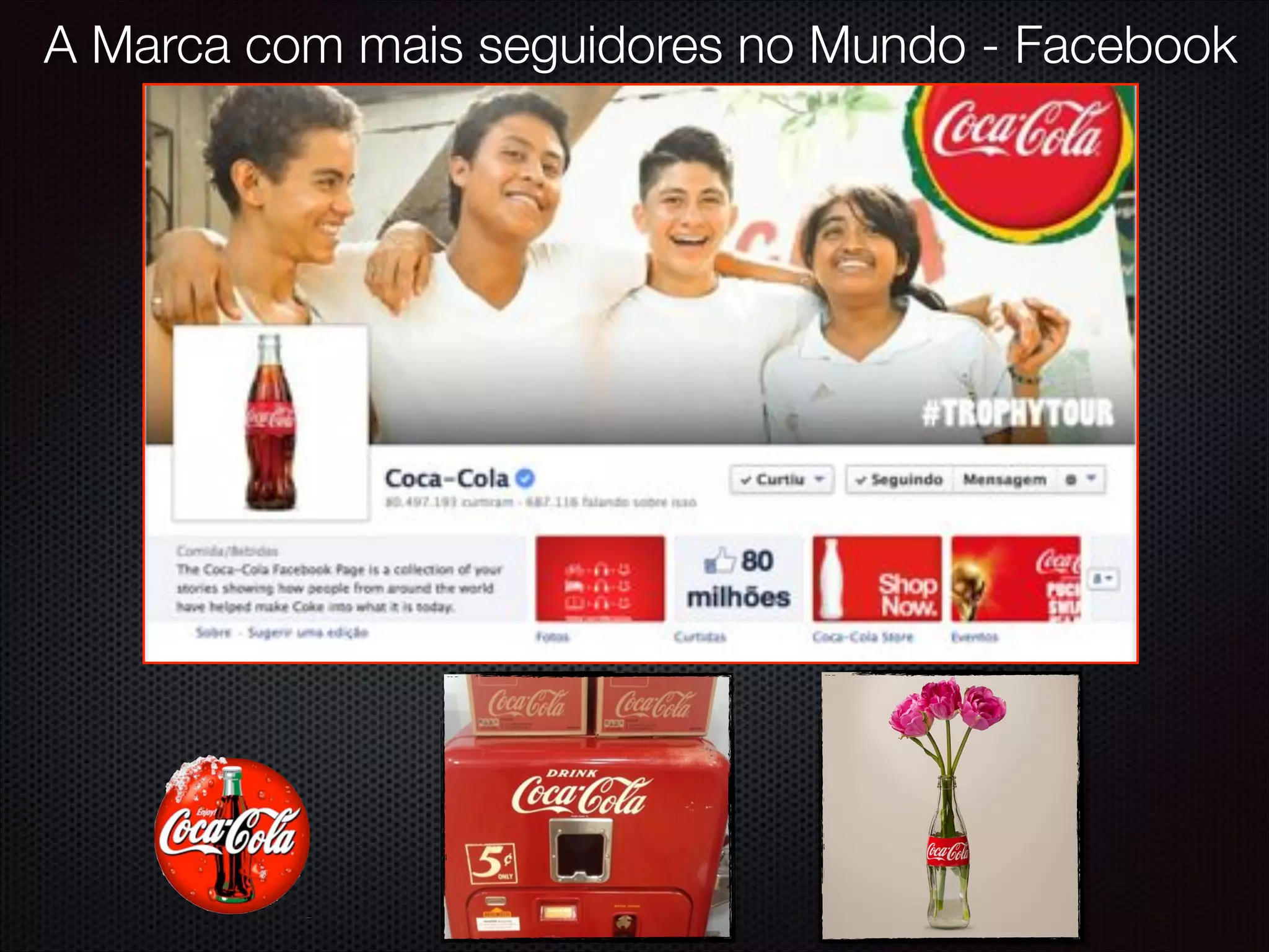 A Marca com mais seguidores no Mundo - Facebook
 